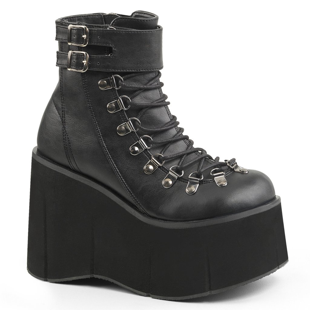 Bottines Demonia Kera 21 Vegan Cuir Femme - Noir 74516-XOAN